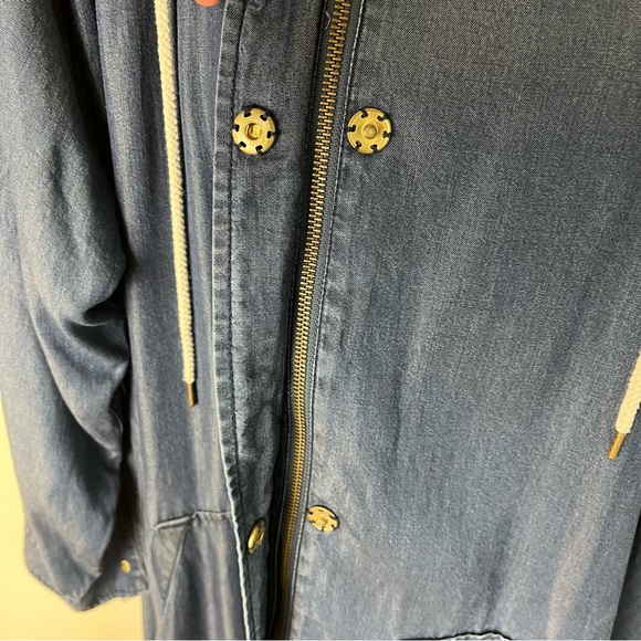 Isaac Mizrahi Blue Utility Jacket - Picture 8 of 12